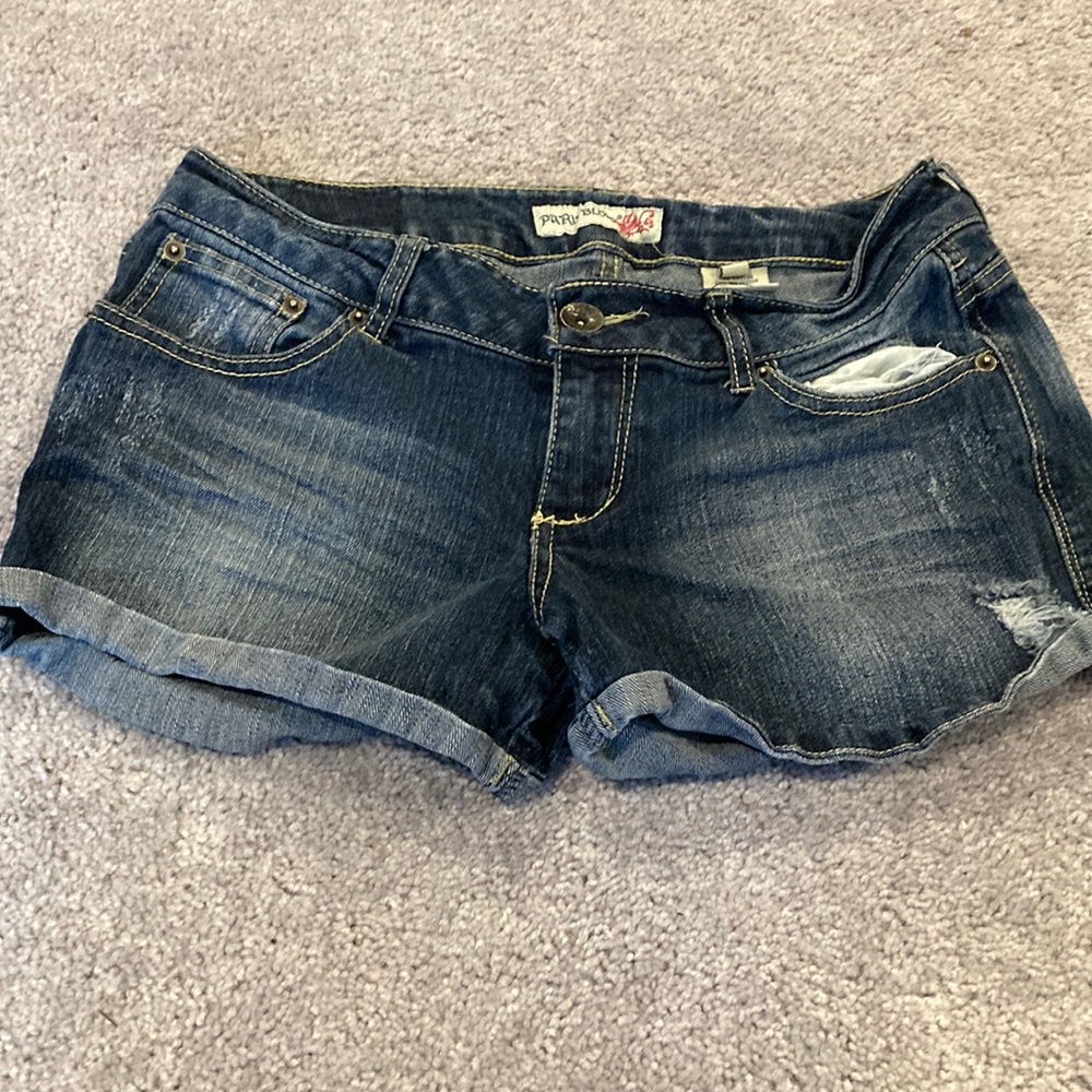 ❌SOLD on VINTED❌ - Paris Blues Juniors Jeans Shorts Size 9 - Picture 1 of 13
